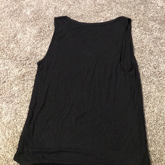 black button up tank top - Picture 2 of 2